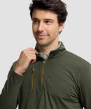 Quarter Zip Golf Pullover With Chest Pocket