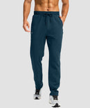 Fleece-Lined Zip Pockets Stretch Tapered Pants
