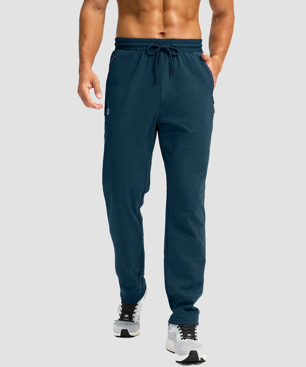 Fleece-Lined Zip Pockets Stretch Tapered Pants