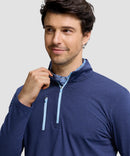 Quarter Zip Golf Pullover With Chest Pocket
