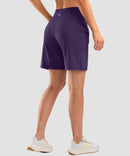 Flat High Waist Bermuda Short 9''