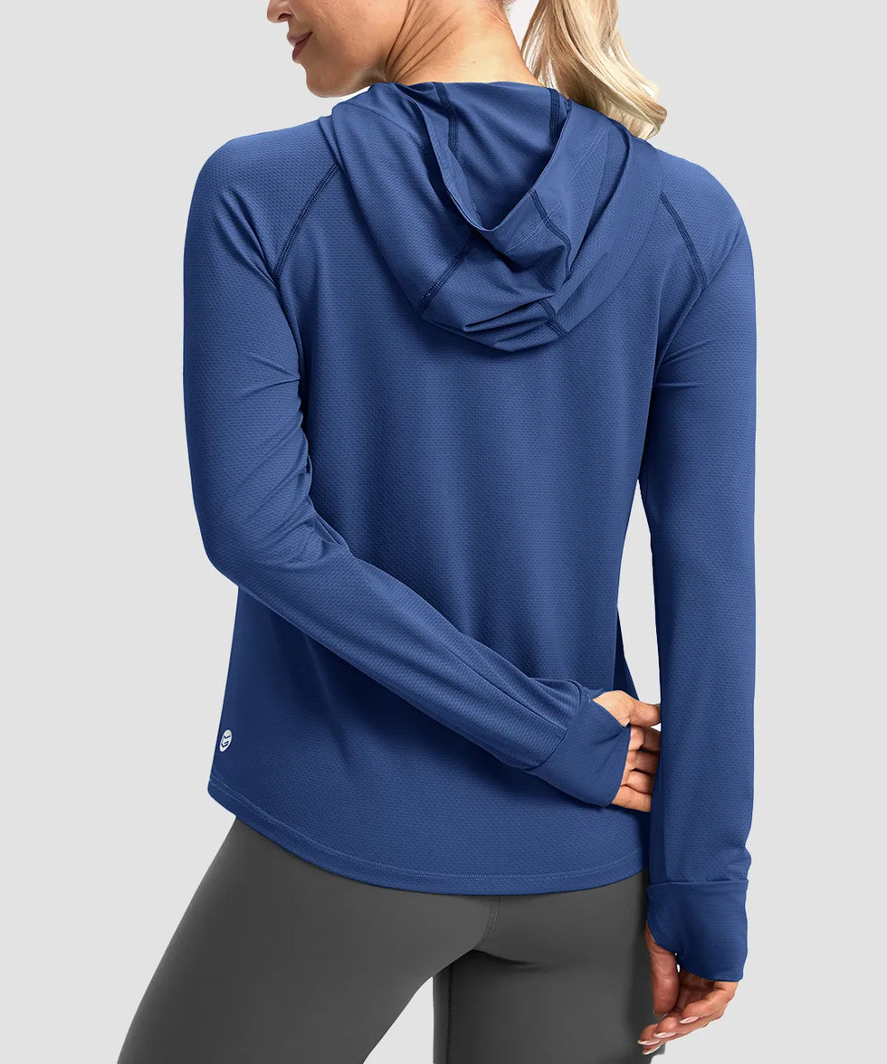 UV Protection Zip Up Hooded Jacket
