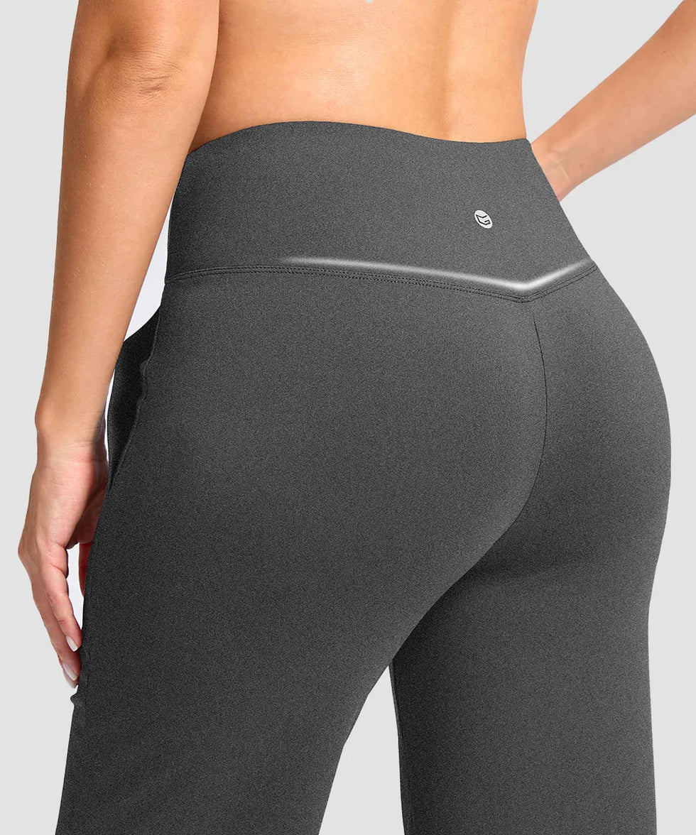 High Waist Wide Leg Capri