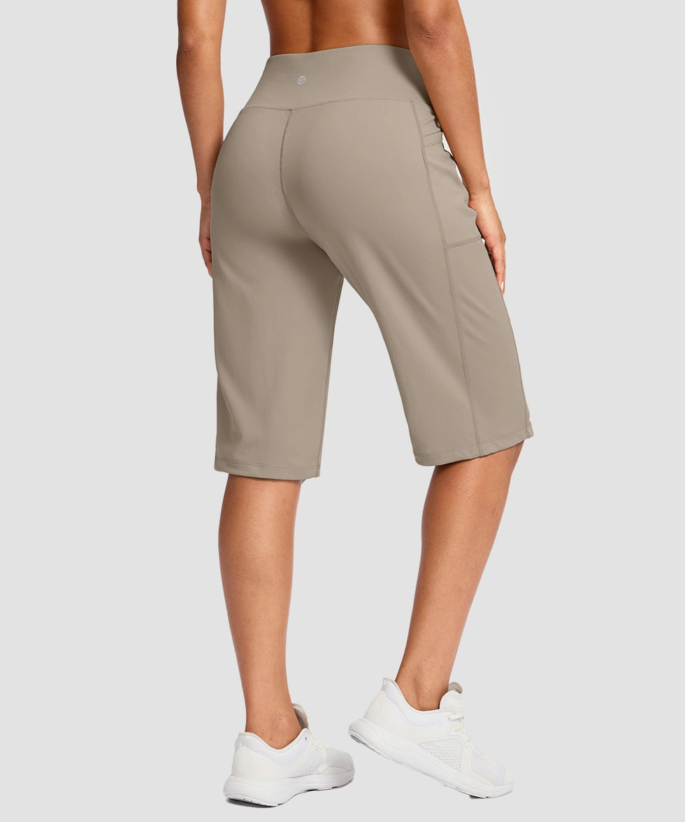 V-waist With Pockets Bermuda Short 14''