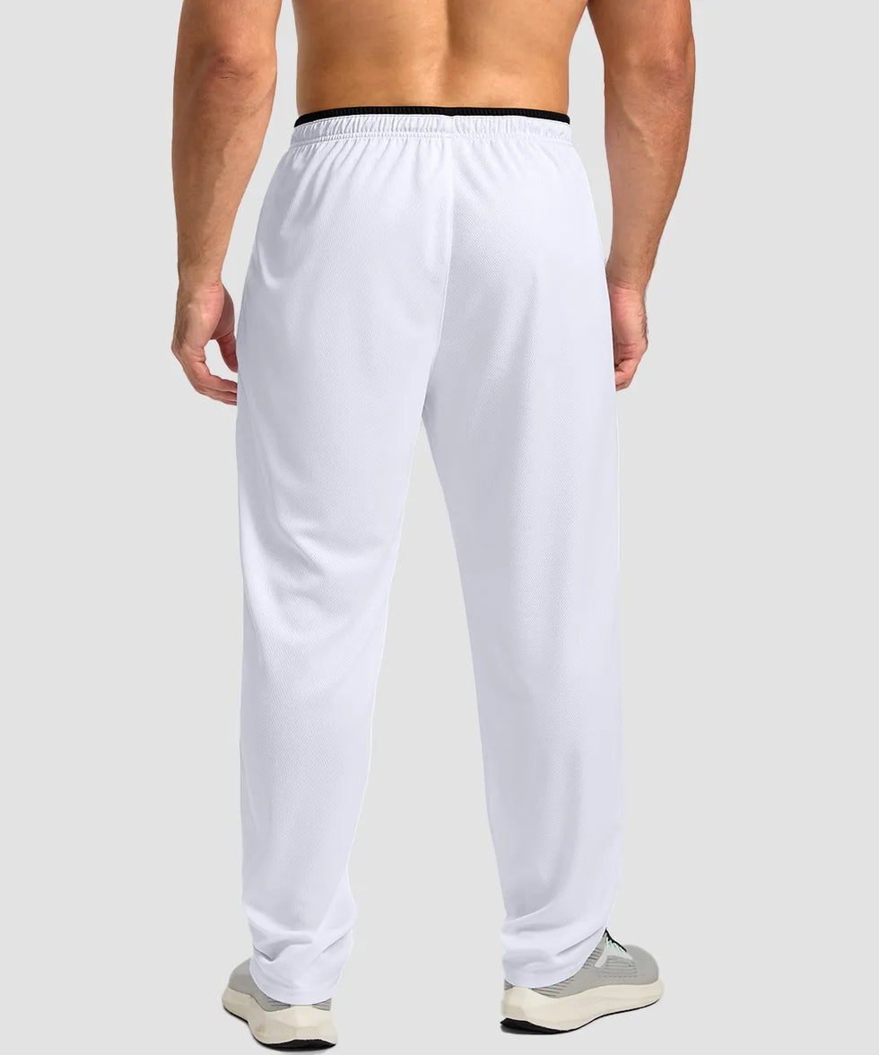 Mesh Zip Pockets Sweatpants
