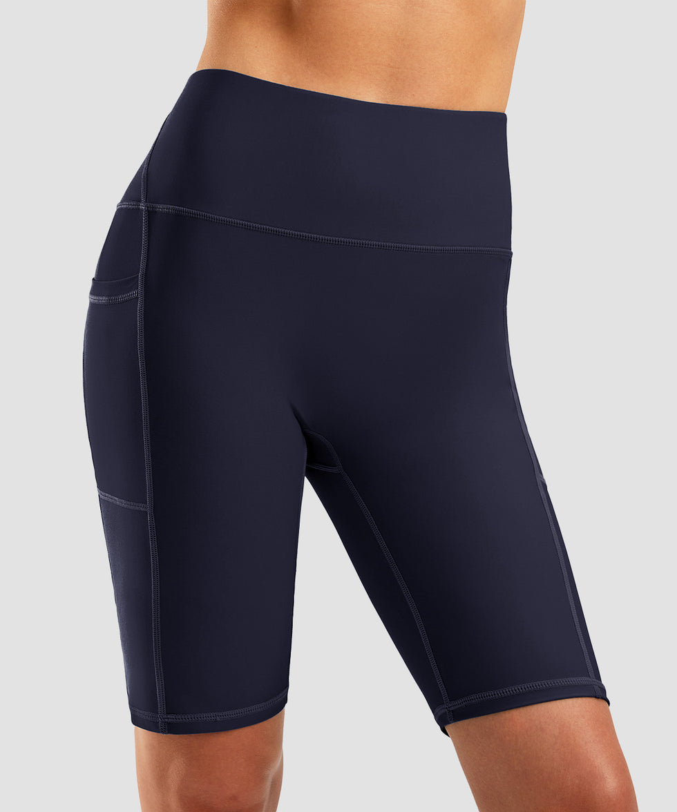 High Waist Pockets Lined Short 9''