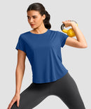 Cross-over Pleated Short Sleeve
