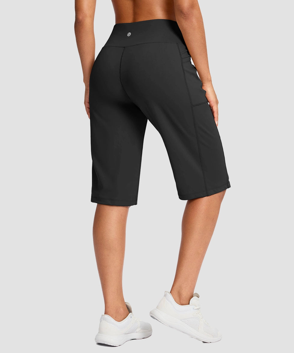 V-waist With Pockets Bermuda Short 14''