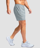 Elastic Waist Zipper Pockets Shorts 5''/7''/9''