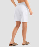 Flat High Waist Bermuda Short 9''