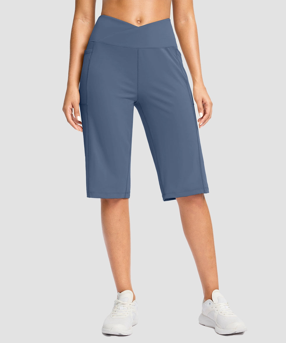 V-waist With Pockets Bermuda Short 14''