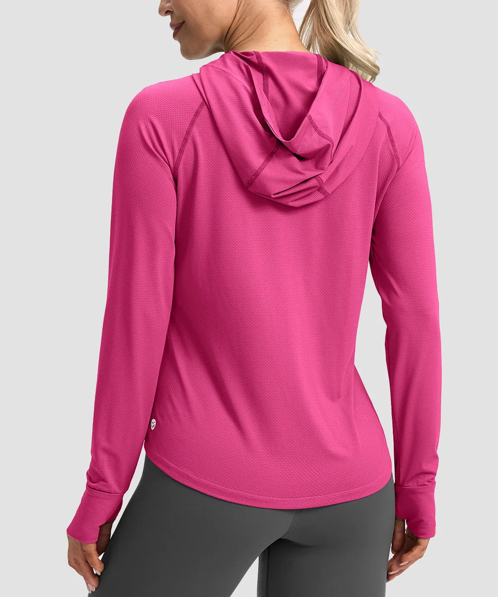 UV Protection Zip Up Hooded Jacket