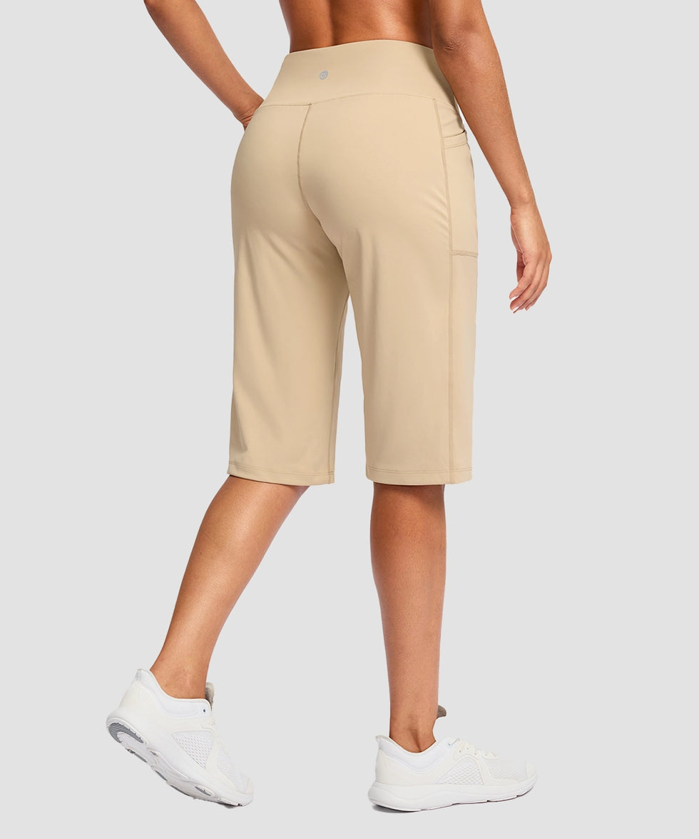 V-waist With Pockets Bermuda Short 14''