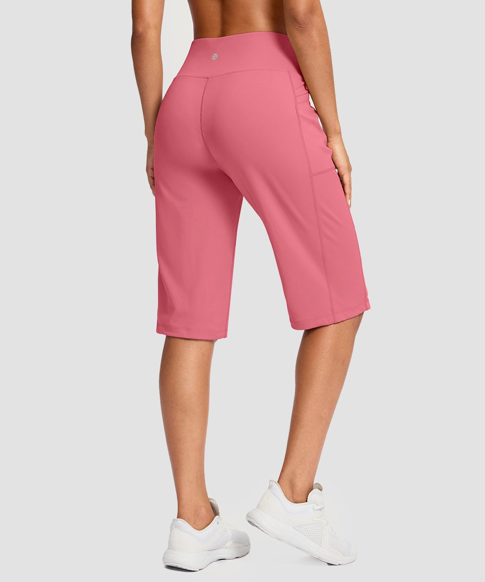 V-waist With Pockets Bermuda Short 14''