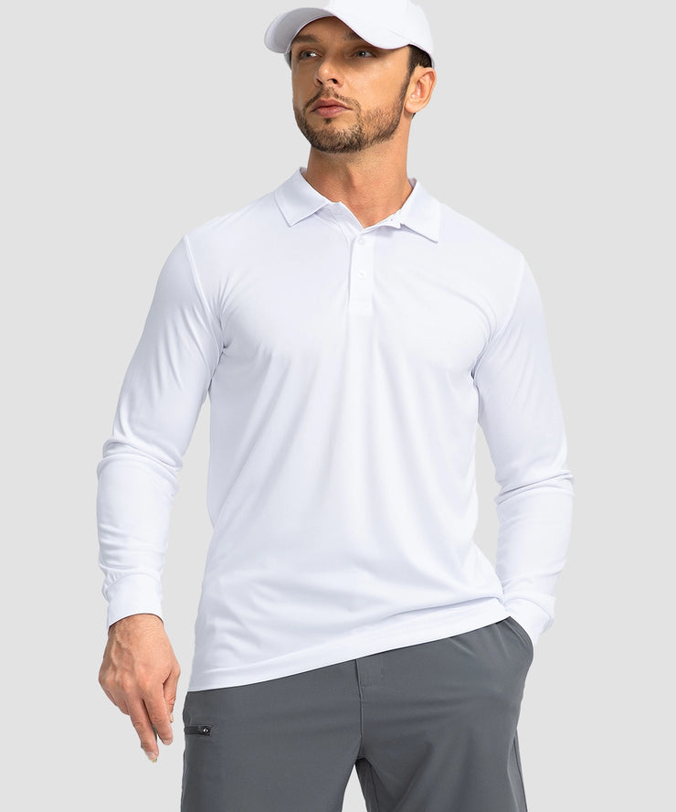 Long Sleeve UV Protection Polo Shirt