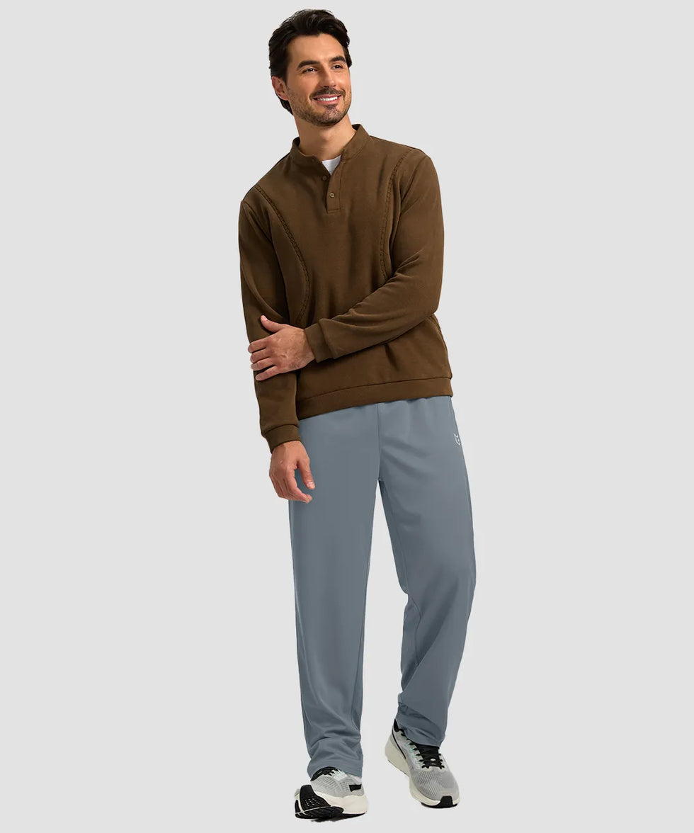 Mesh Zip Pockets Sweatpants