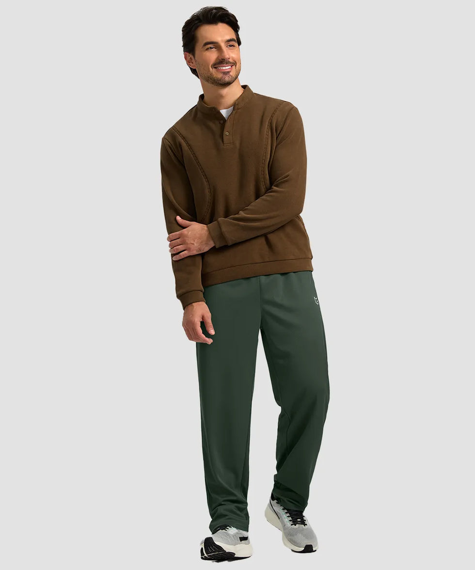 Mesh Zip Pockets Sweatpants