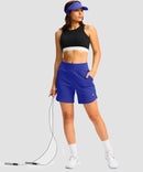 High Rise Pull-on Shorts 6''