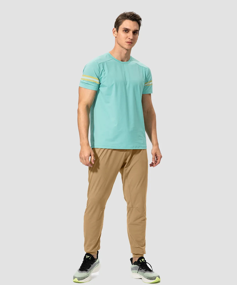 Mid-Waist Zipper Pockets Joggers