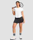 Cross-over Pleated Short Sleeve