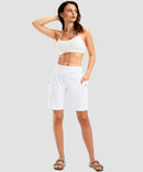Flat High Waist Bermuda Short 9''