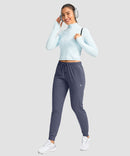 Elastic Waist Zip Pockets Jogger