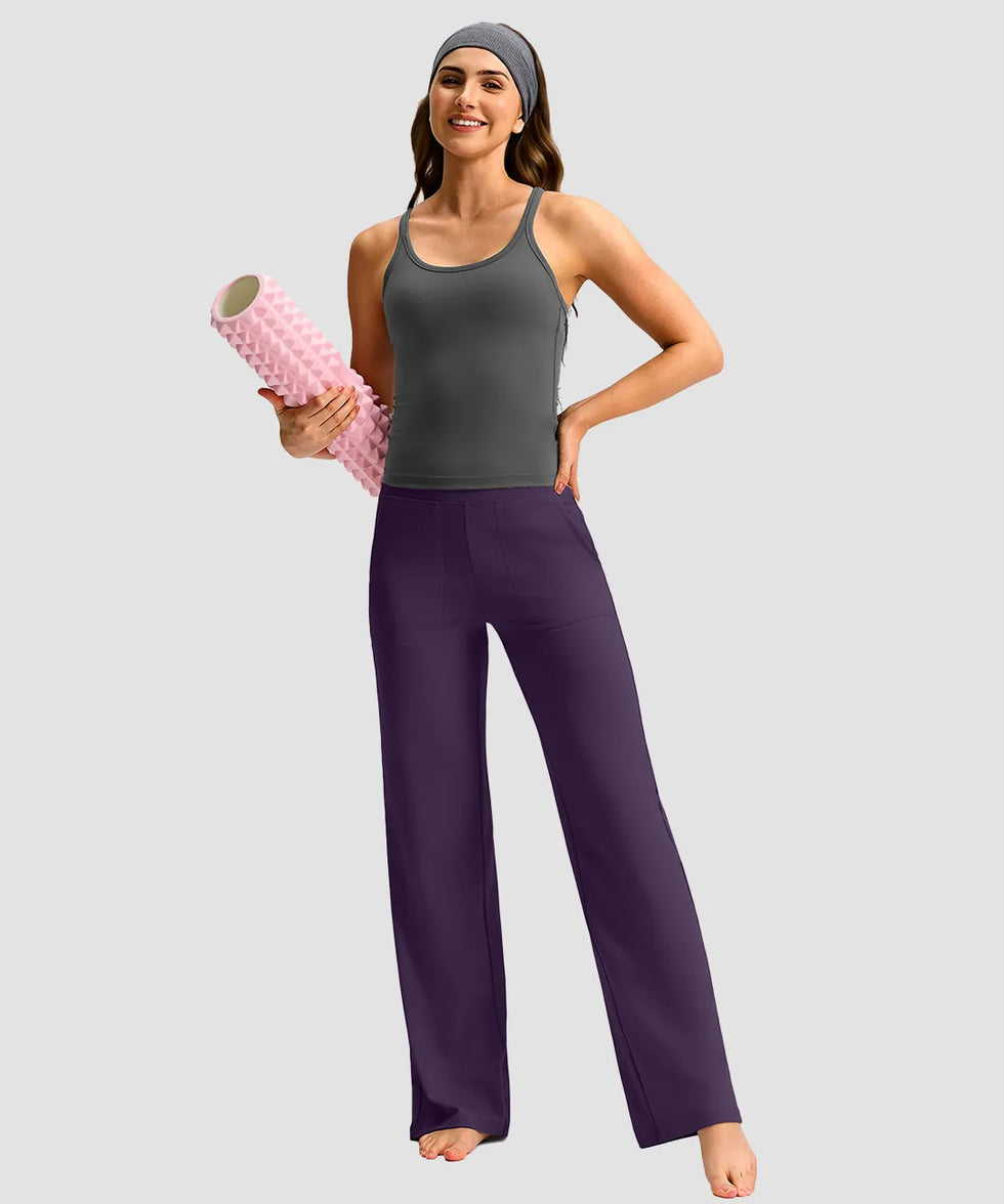 High Rise Wide Leg Yoga Pants