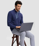 Quarter Zip Golf Pullover With Chest Pocket