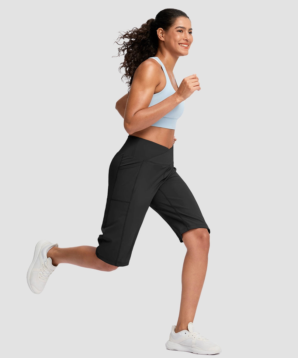 V-waist With Pockets Bermuda Short 14''