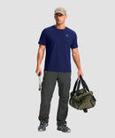 cooling upf 50+ performance t-shirt in deep blue - on model view