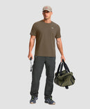 cooling upf 50+ performance t-shirt in taupe - on model view