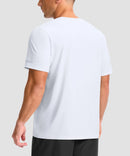 cooling upf 50+ performance t-shirt in white - back view
