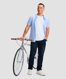 cooling upf 50+ performance t-shirt in white - on model view