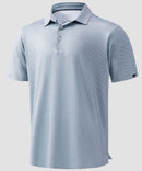 dry fit performance golf polo in mini dumbbell - product view