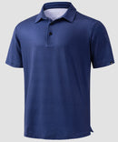 dry fit performance golf polo in navy rocket - product view