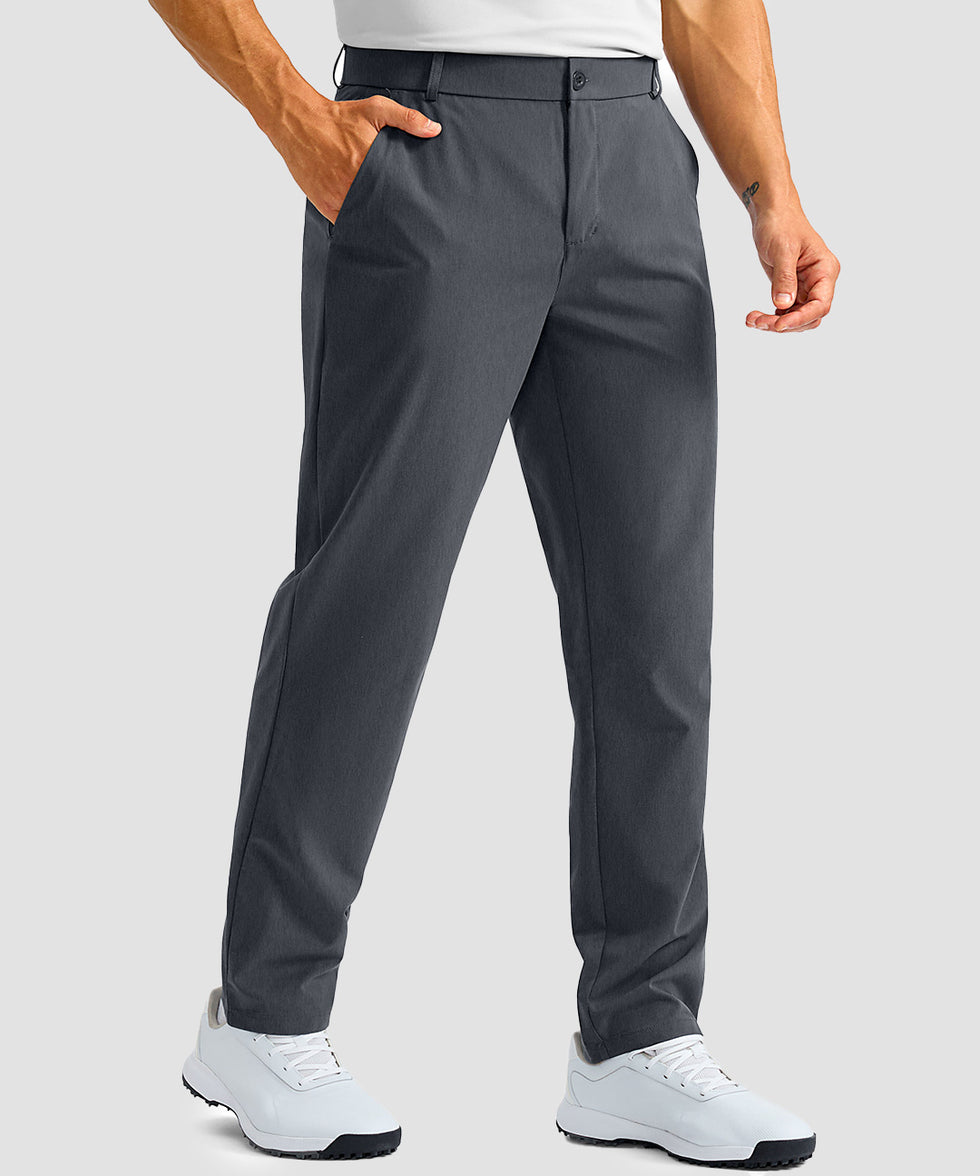 men's UV protection multiple pockets pants in gray - pocket detail