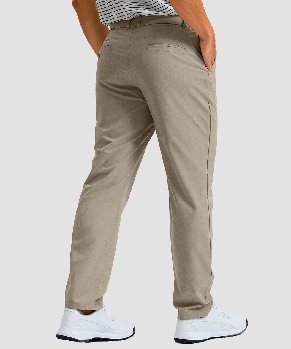 men's UV protection multiple pockets pants in slate gray - back view