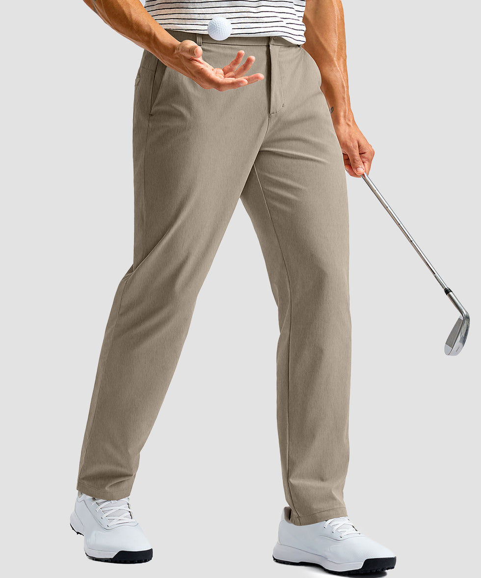 men's UV protection multiple pockets pants in slate gray - front view