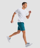 men's UV protection reflective short sleeve in white - side view