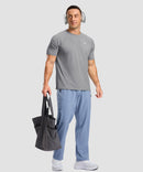 men's back reflective short sleeve in light gray - matching outfits view
