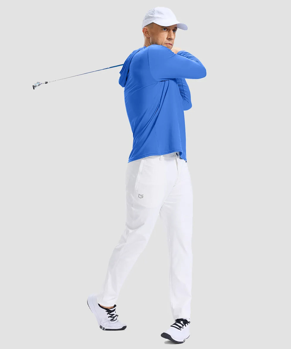 men's lightweight athletic no strings hoodie in dodger blue - matching outfits view