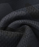 men's lightweight with zipper pockets short 11'' in black camo - fabric detail view