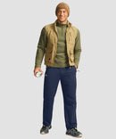 men's mid-rise fleece-lined track pants in navy - matching outfits view