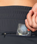 men's mid-waist zipper pockets jogger in gray - pocket details view