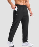 men's reflective dots zip pockets sweatpants in black - pocket detail