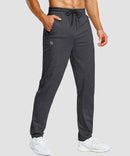 men's tall fleece-lined sweatpants in heather charcoal - pocket details view