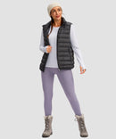 women's fleece zipper pockets base layer in white - matching outfits view