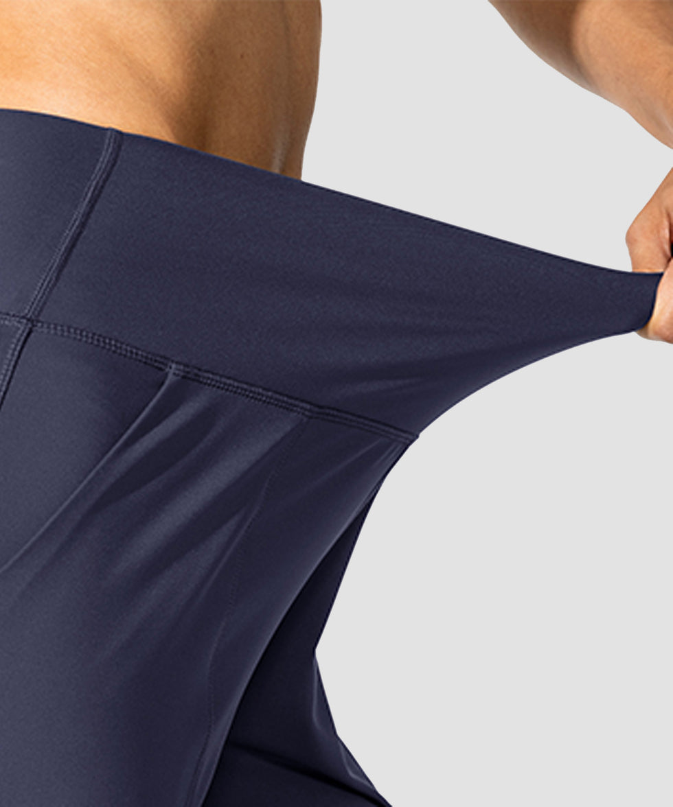 women's pull-on with pockets jogger in navy - waist detail view
