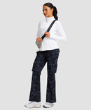 women's zip-up slim fit hip length jacket in white - matching outfits view