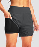 Sun Protection V Slits Lined Board Short 5''